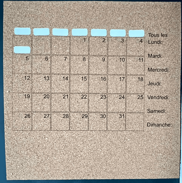 Calendrier Infini